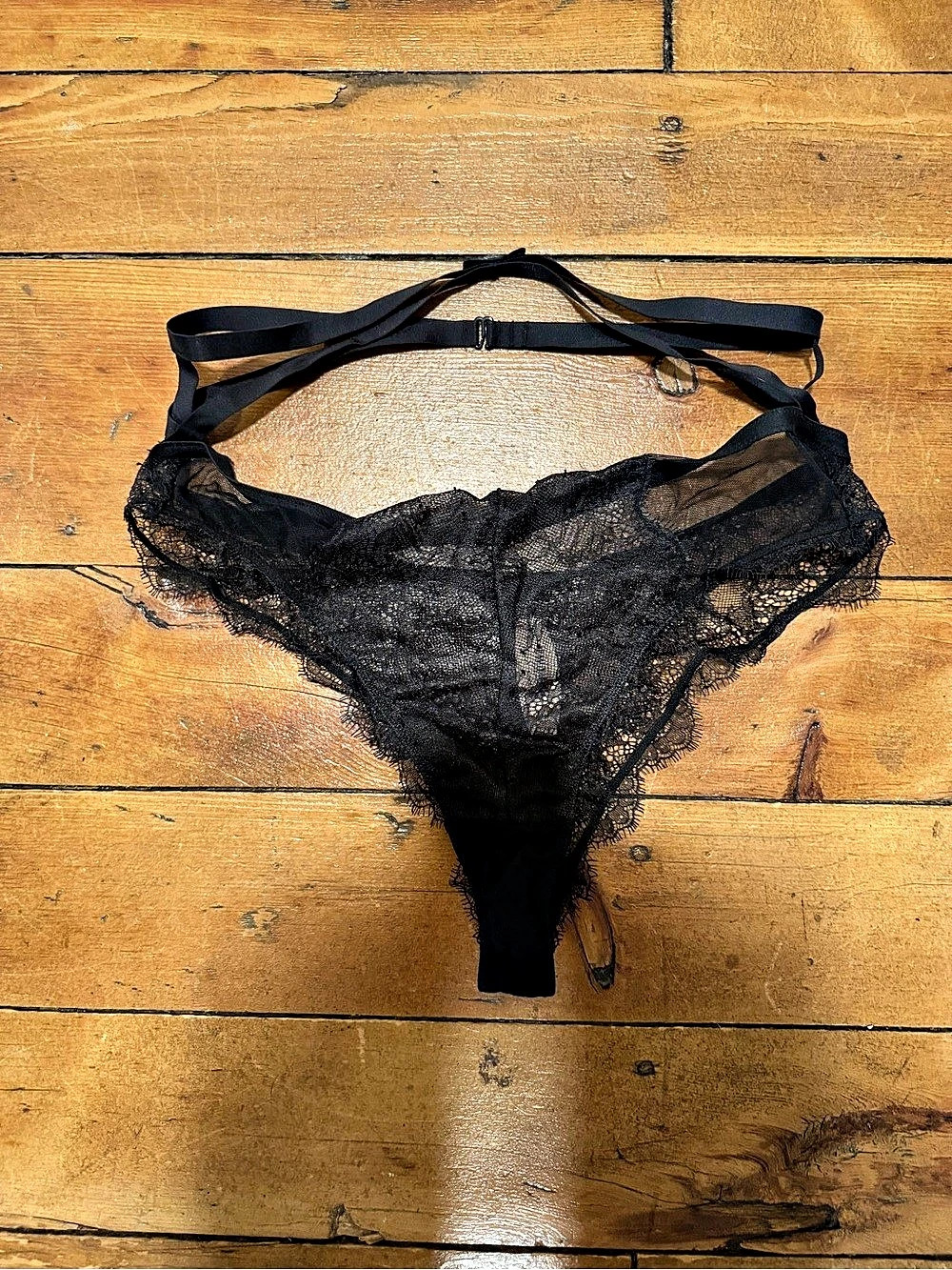 Black Lace Panty Size Medium NWT